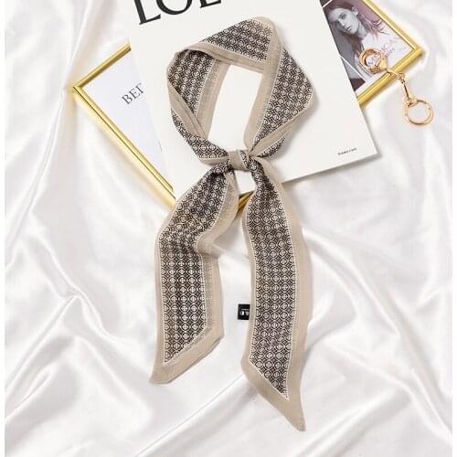 Hot Organza Headband Choker Women Fashion Summer Decorated Bandana Chiffon Ribbon Silk Neckwear Scarf