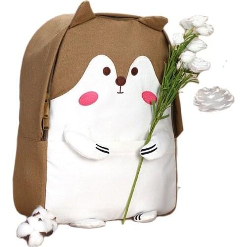 BelleBoutique Animal Backpacks Children Boys and Girls Cartoon Cute Baby Fox Gift Canvas Schoolbag Kids Bags With Pockets