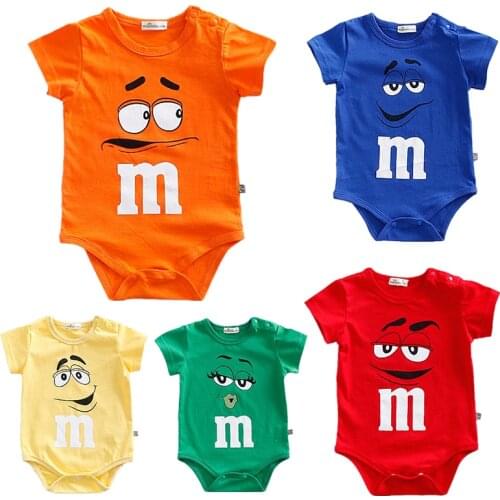 2021 Ins Summer Baby Climbing Bodysuit For Boys And Girls Newborn Baby Boy Clothes 0-24m Cartoon Pajamas 5 Colors Twins Infants