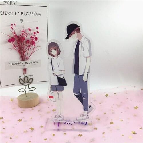 Chinese Popular Love Novel Flipped PE PENG RAN XIN DONG Acrylic Stand Model Toys Plate Holder Action Figure Keychain 15cm
