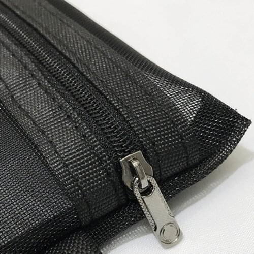 Cosmetic Bags Zip Makeup Mesh Bags Pencil Case Pouch Travel Toiletry Storage Case -mx8