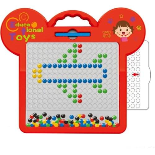 Magnetic drawing board magpad dots Magnet Beads Board Drawing Toys Colorful Memo Board with Stylus Pen educational toys
