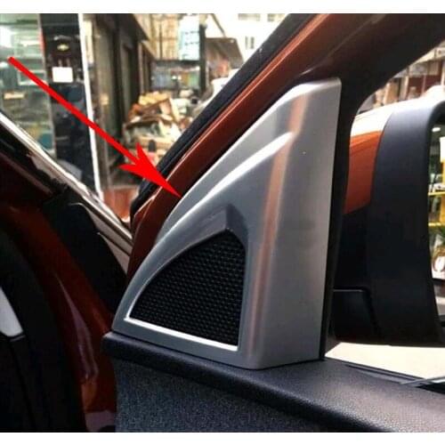 Matte Interior Car Door Stereo Speaker Cover Trim for Peugeot 3008 GT 2016 2017