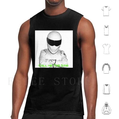 Call Me : The Stig Tank Tops Vest Sleeveless The Stig Top Gear Das Stig Pilot Automotive Motor Sports Tuning Sb Sport