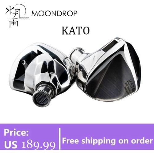 MoonDrop KATO KXXS II Earphones Dynamic Earbuds Replaceable Sound Nozzle Headset With High Quality Detachable 0.78 2Pin Aria