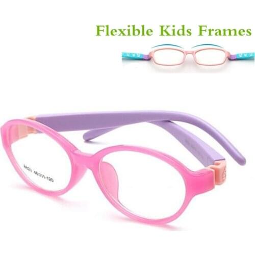 Detachable Rubber Leg Kid Glasses Eyeglasses Kids Frames Optical Eyewear for Children No Screw Safe TR Food Grade Myopia Lense
