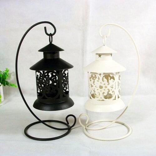 Candle Holder European Hollow Iron CandlestickCandle Stand Light Holder European Bird Cage Style Home Decoration Lantern Gift