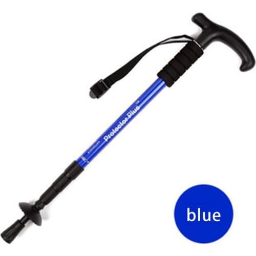 Walking Adjustable Trekking Pole Ultra Light Alpinism Poles Telescopic Ultralight Hiking Travel Walking Stick for The Elderly