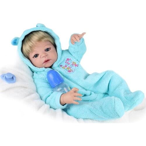 Full Silicone Bebe Reborn Baby Boys Dolls Lifelike Newborn Boys Babies Alive Doll for Child Bath Shower Bedtime Toy Doll GIfts