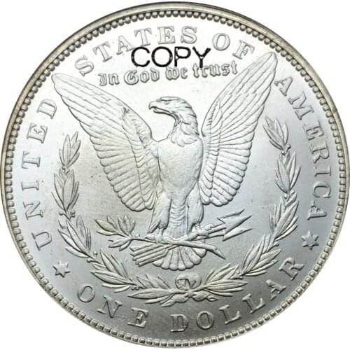 Untied States 1890 Cupronickel Silver Plated Morgan Dollars 1 One Dollars High Quality Copy Coins