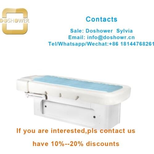 Salon massage table with electric facial bed white for water pressure massage bed