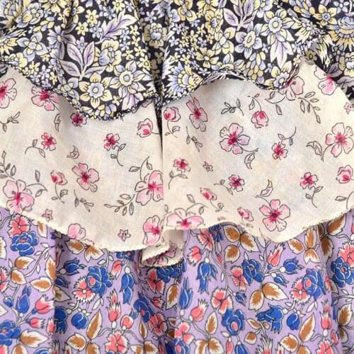 Womens Mini Skirt Floral Printed Ruffled Pleated Elastic Waist Ladies Jupe 2021 Spring Summer Girls Short Skirt Female Clothes