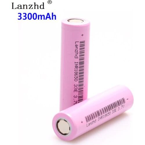 2 PCS 18650 Battery INR18650 Rechargeable batteries lithium li ion 3.7v 30a large current 18650VTC7 18650 battery