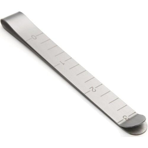 2 pcs Metal sewing Hemming Clips 3 inch measurement fixed built-in ruler fabric measurement DIY clothing sewing accessories