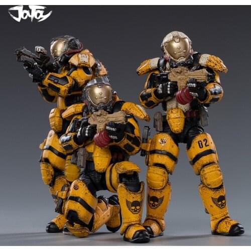 3pcs/Lot) JOYTOY 1/18 02st Legion Interstellar Trooper 3.75inch Collection Action Figure for Fans Gift