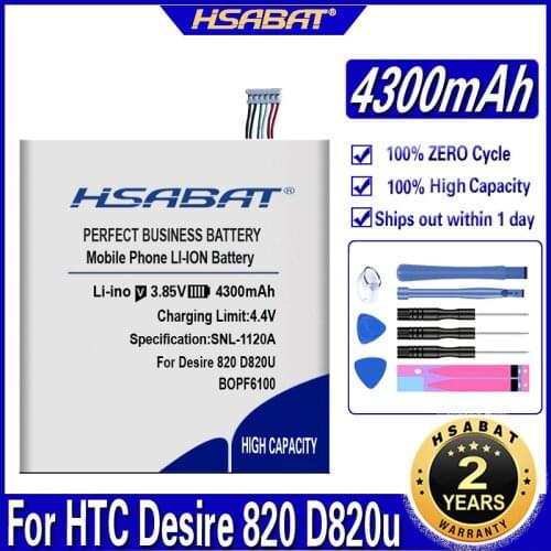 HSABAT 4300mAh BOPF6100 Battery for HTC Desire 820 D820u 820Q D820t D826 826T 826W
