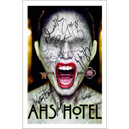 AMERICAN HORROR STORY Cast Multi Signed Art Silk Poster Print 24x36inch