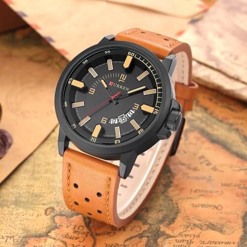 HOT CURREN Watches Men quartz Top Brand Analog Military male Watches Men Sports army Watch Waterproof Relogio Masculino