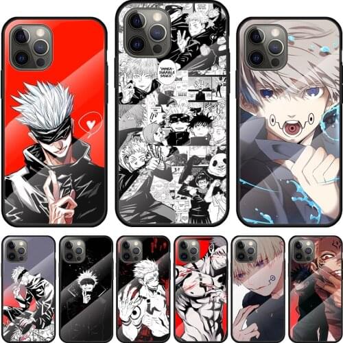 Jujitsu Kaisen Animation Tempered Glass Cover For Apple IPhone 12 Mini 11 Pro XS MAX XR X 8 7 6S 6 Plus Phone Case Coque