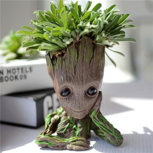 Baby Groot Flowerpot Doniczka Groot Planter Small Plant Pots Maceta Groot Home Office Decorations
