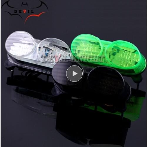 For Kawasaki Ninja ZX-6R ZX-9R ZR7 1998 1999 2000 2001 2002 Rear Tail Light Brake Turn Signals Integrated LED Light Motorcycle