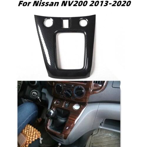For Nissan NV200 2010 2011 2012 2013 2014 2015 2016 2017 2018 2019 2020 Accessories Carbon Fiber Style Center Console Gear Panel