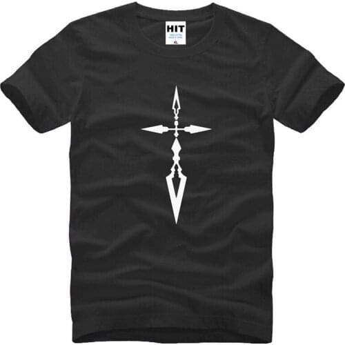 FATE ZERO Order curse cross swords Printed Mens Men T Shirt T-shirt New Short Sleeve Cotton Tshirt Tee Camisetas Masculina