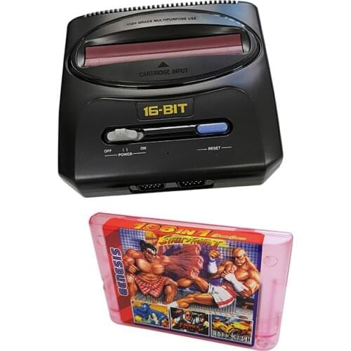 Mini Sega Genesis TV Video Game Console With Classic 196 in 1 Russin Transparent powder