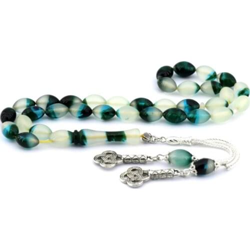 Islamic Tasbih Muslim Rosary Beads 33 Prayer Rosary For Men Bracelet For Men Accessory amber oltu amber stone Handmade Turkey