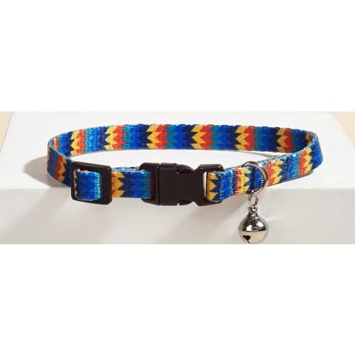 Cat/Dog/Puppy Collar with Bell, Safety Locking Buckle, Breathable Soft Adjustable Nylon Pet Collars Small Cat/Dog/Puppy