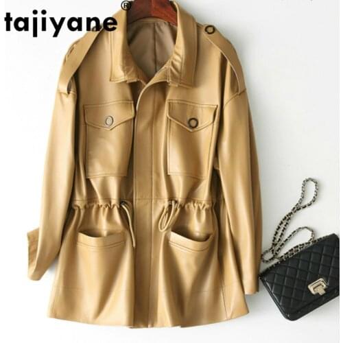 Real Autumn Spring Genuine Leather Jacket Women Clothes 2021 Korean Vintage Sheepskin Coat Women Tops Abrigo Mujer ZT3616