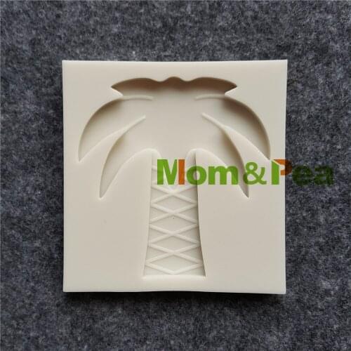Mom&Pea MPB0067 Coconut Tree Shaped Silicone Mold Cake Decoration Fondant Cake 3D Mold Food Grade
