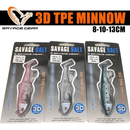 Savage Gear 3D TPE Minnow High Quality Soft Bait