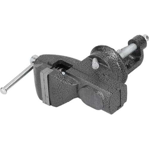 Small Table Vise Bench Clamp 360 Degree Rotating Vice with Anvil Cast Iron Hobby Tool Bench Hobby Clamp