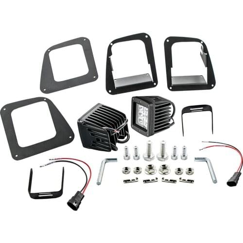 Lower Bumper 24W Fog LED Light Bracket Plug N Play Wire For Toyota Tundra 14-20