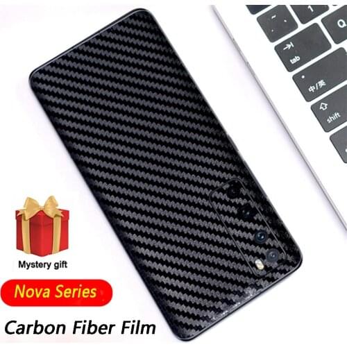 New 3D Carbon Fiber Film Back Film Matte Film For Huawei Nova 8 7 Pro 7 8 SE For Huawei Nova 5 6 SE Color Change Sticker
