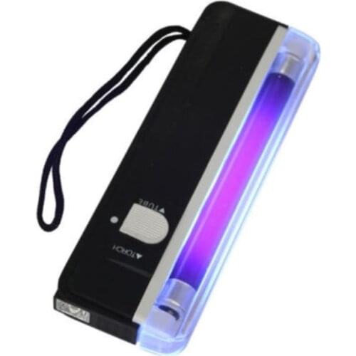 Newest 2 In1 Handheld UV Multifunction Led Light Torch Lamp Useful Banknotes Detector Counterfeit Currency Money Detector