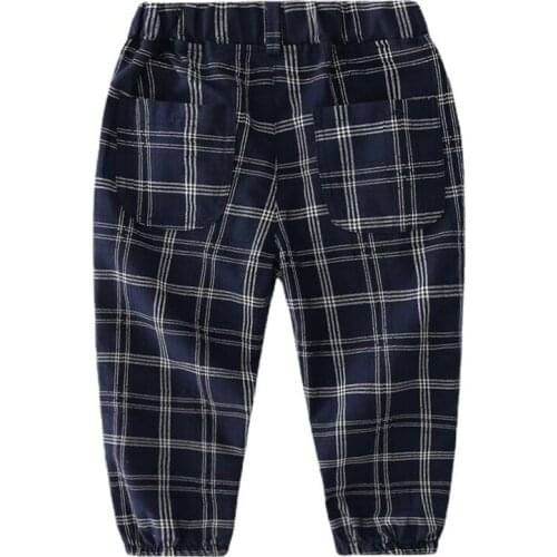 2021 Spring Autumn New Childrens Baby Pants Korean Casual Plaid Pants Boys' Pants Leggings Kids Girl Long Solid Color Clothing