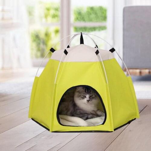 Tree Hole Shape Pet Tent Outdoor Indoor Portable Foldable Removable Washable Oxford Cloth Cute Pet Tent House for Small Cat Dog