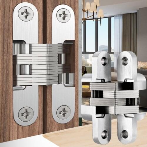 2 pieces Folding door hinge Hidden door Hinges Concealed Door Hinge Cross for Heavy Doors Folding Door Hinge Furniture Hardware
