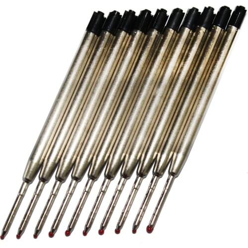 20pcs/lot Metal ink refills Metal ballpoint pen refill Black / Blue ink refill for Metal ballpoint pen with Free shipping