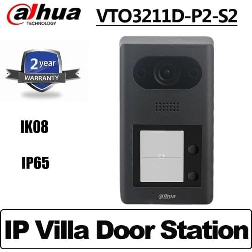 Dahua Original VTO3211D-P2-S1 IP 2-button Villa Outdoor Station video intercoms Built-in speaker Replace VTO3211D-P2