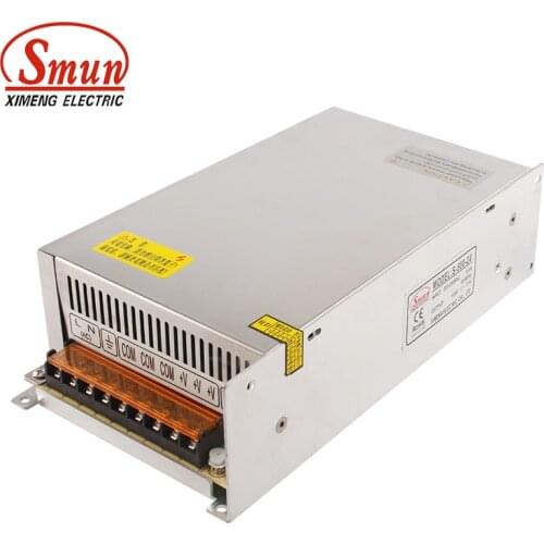 SMUN S-500-24 110VAC/220VAC to 500W 24V 20A Single Output Switch Mode Power Supply LED SMPS