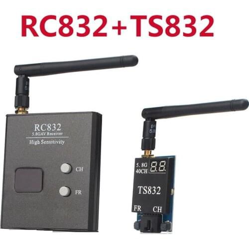 TS832 RC832 5.8G 2000M Range Wireless FPV Audio Video Transmitter and Receiver 5.8GHz 40CH 600mW for FPV Drone