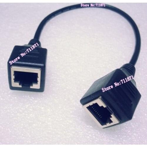 30cm Female Rj45 Extension cord 300mm Female to Female 8P Network Cable Line extend Ethernet Line Cable Extend Connector Adapter