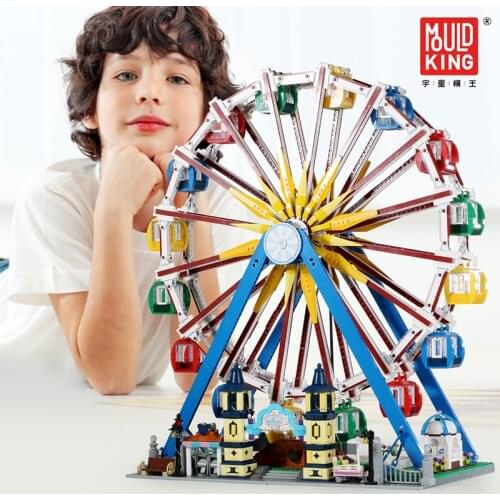 In Stock Mould King 11006 Dream RC Ferris Wheel Electric with Music Lighting DIY Building Block Bricks Toys Christmas Gift 15012