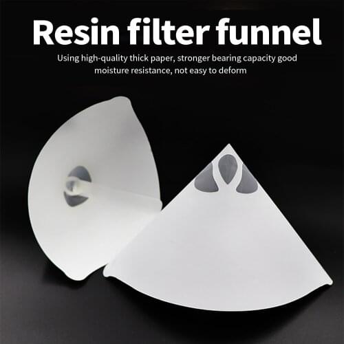 Mega 10pcs Filter Funnel Photocuring Consumables Resin Accessories Thicker 3D Printer PartWhite Paper Funnel For filting Resin