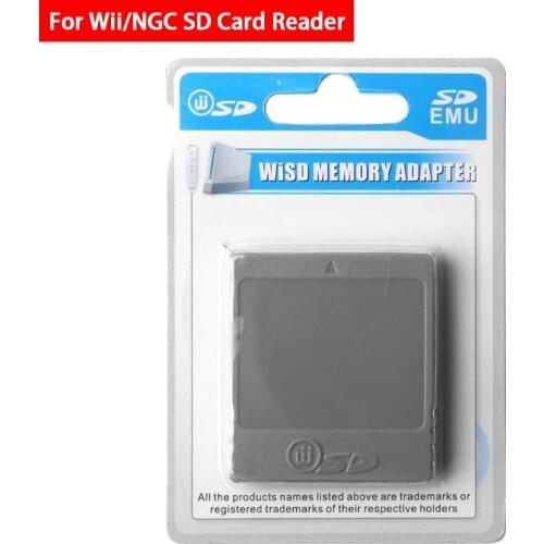 10pcs/lot For Wii SD Memory Flash Card Adapter Card Reader Sd Adapter Card Slot For NGC Console