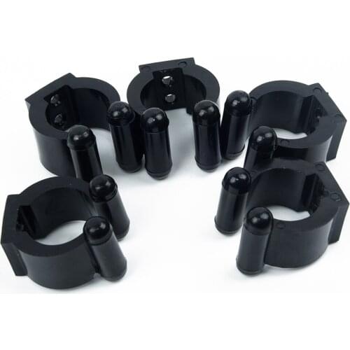 20PCS Portable Fishing Rod Clips Club Pole Storage Rack Clamps Holder Durable Accessories Clamps Holder Wall Mounted Organizer