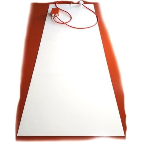 240V 1200W 500*1400*1.5mm White Silicone Heating Plate digital thermostat on wire 2000mm lead wire